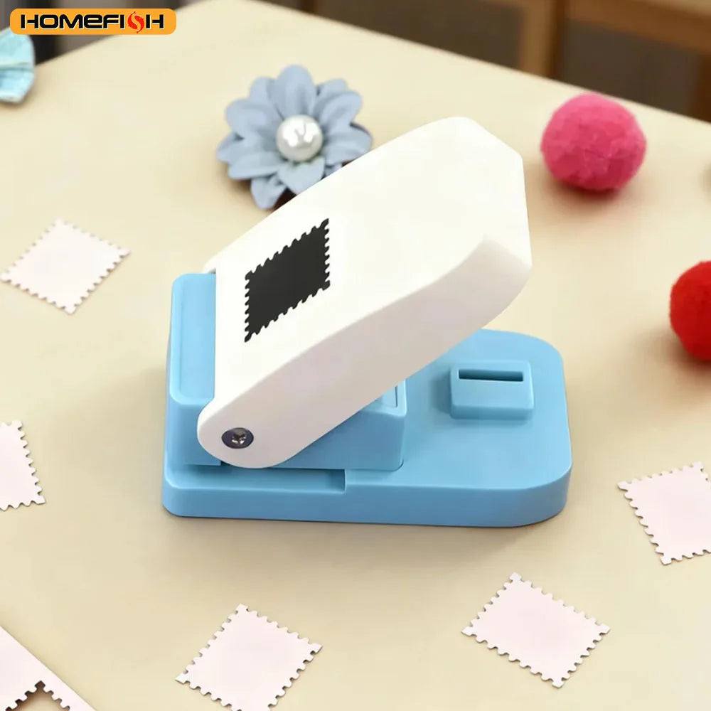 Stamp-Shaped Paper Punch – Portable Hole Punch for Scrapbooking, DIY Card Making & Paper Crafts
