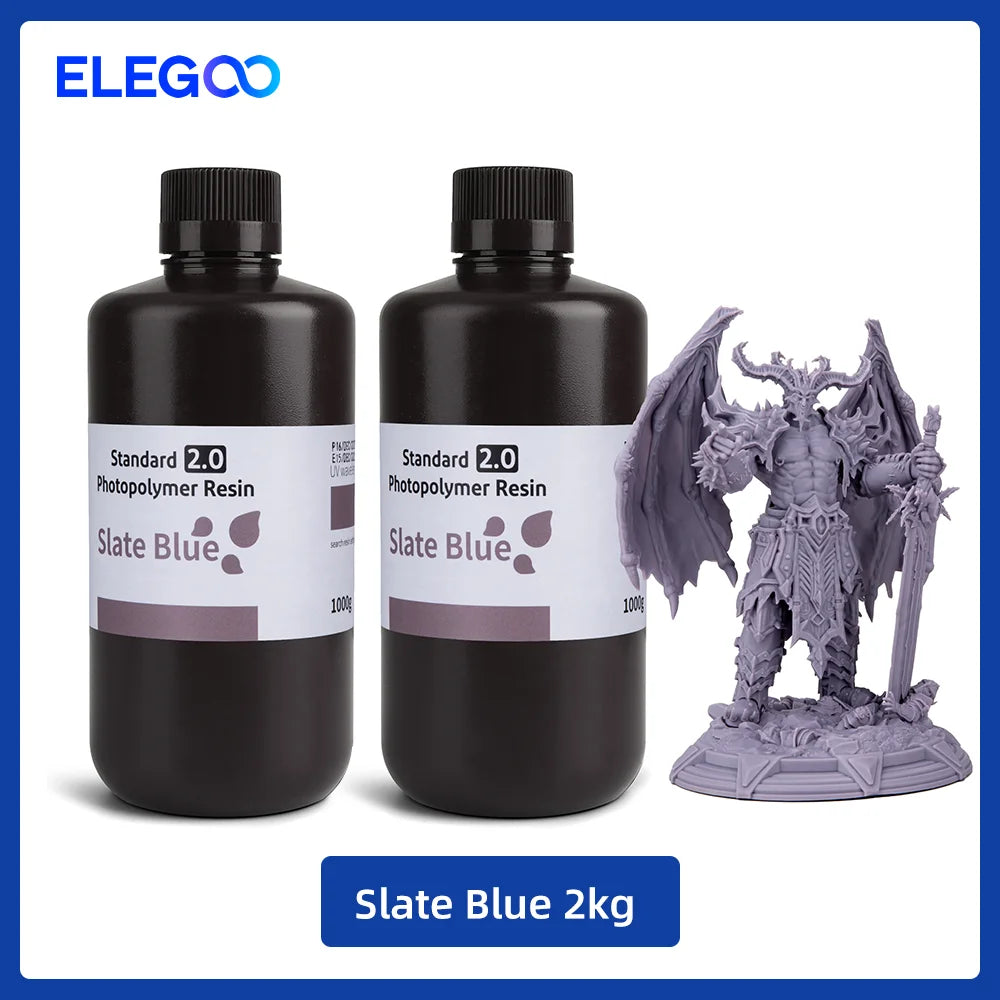 UV 3D Printing Resin 405nm, ABS-like, Water Washable, 8K Compatible for MSLA/DLP/LCD Printers
