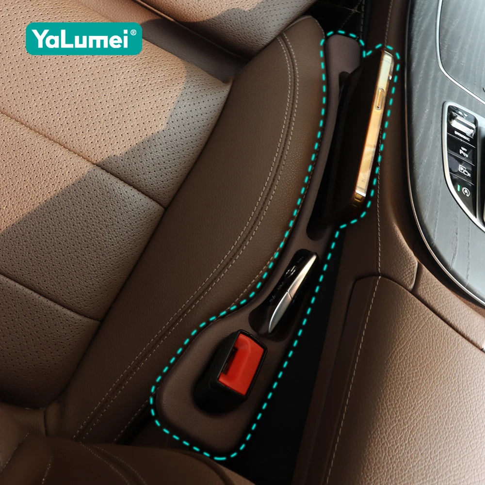 2-Pack Car Seat Gap Filler – Leak-Proof Seat Crevice Plug, Front Seat Organizer for A/C/E/S Class & Select GLC/GLK/GLB/GLA/ML/SLK/CLS Models