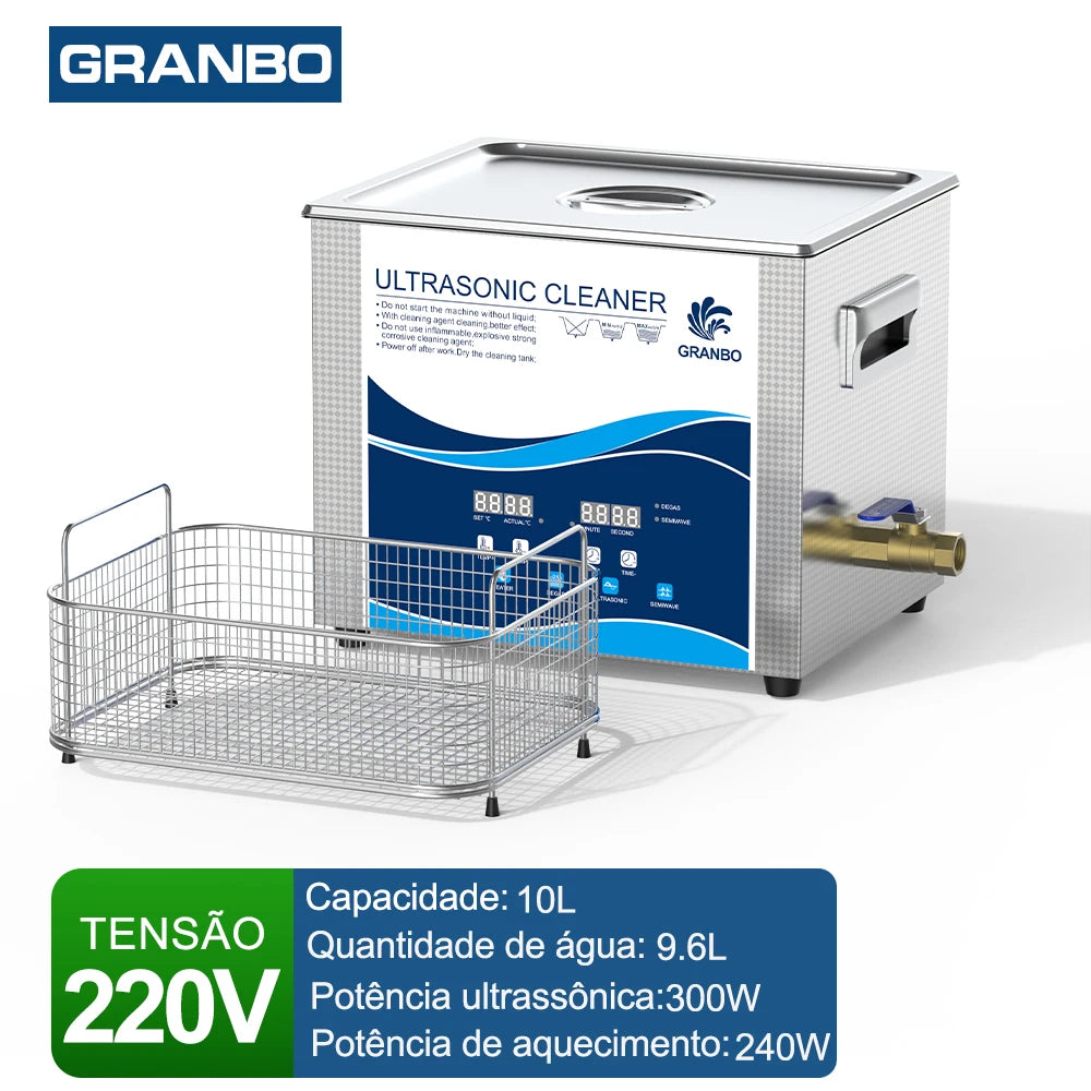 Ultrasonic Cleaner 0.8L–30L 40kHz 110V/220V for Jewelry, Glasses & Laboratory Instruments