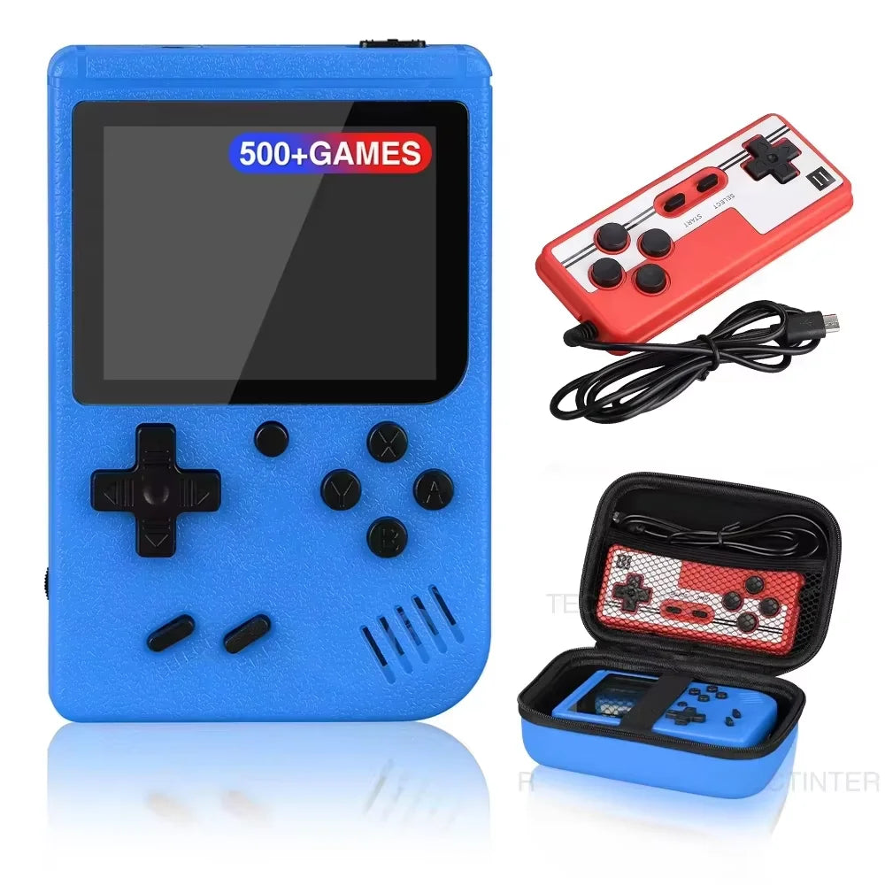 Retro Mini Handheld Game Console 2.4-Inch (6.1 cm) - Portable 8-Bit Player with 500 Built-In Games, AV Out & Rechargeable Battery