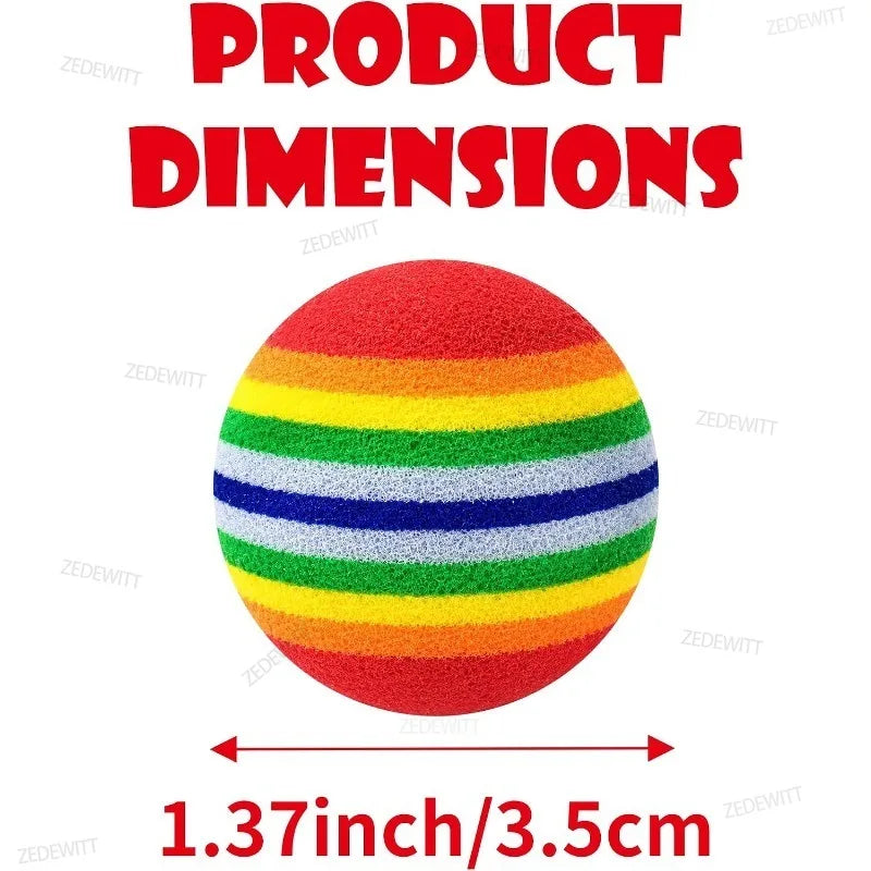Interactive Soft Foam Cat Toy Ball - Quiet Indoor Kitten Chase & Play