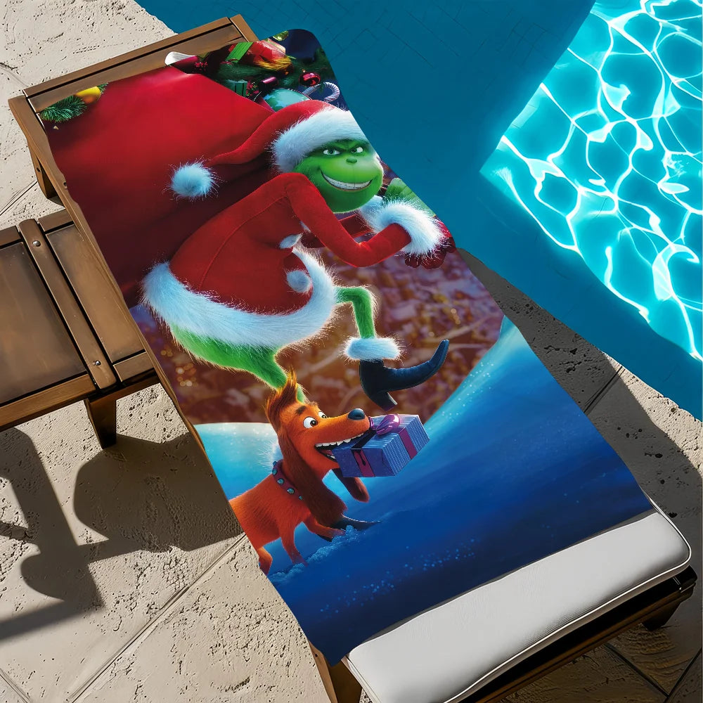Anime Microfiber Beach Towel - Quick-Drying Soft Towel for Travel, Fitness, Sauna & Camping (Multiple Sizes)