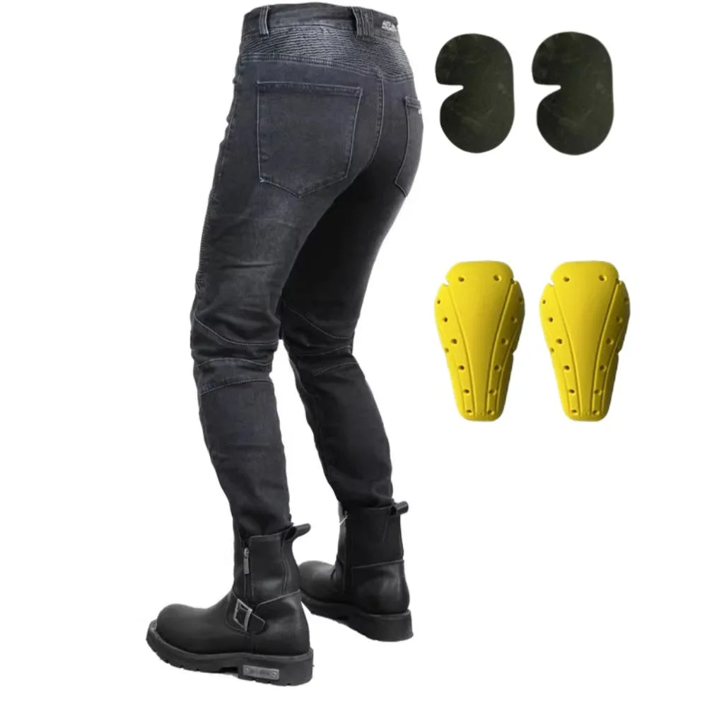 Women's Motorcycle Riding Jeans - Protective Moto Pants, Waterproof & Windproof Touring Trousers