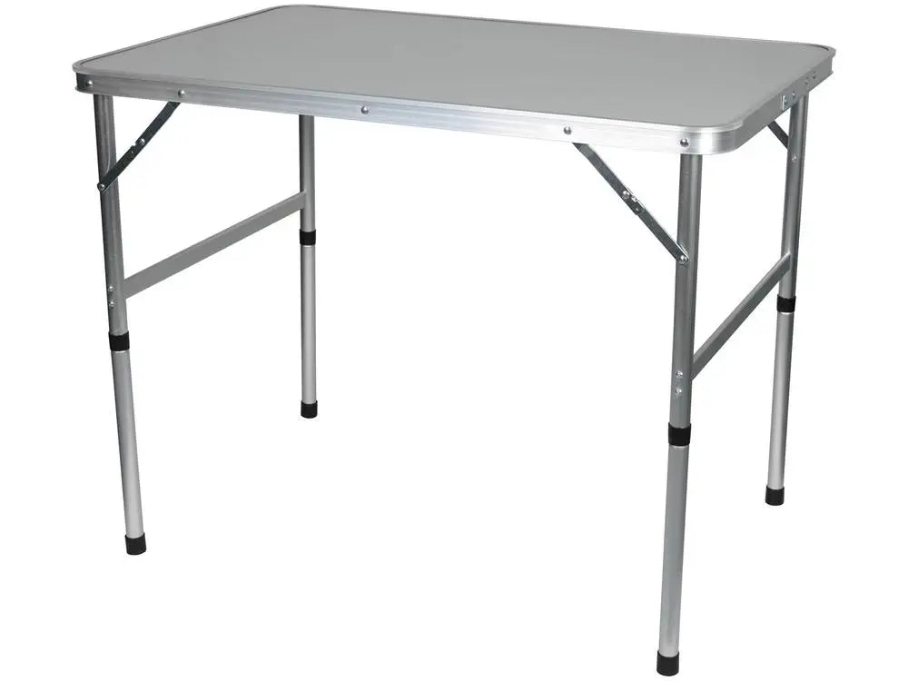 Portable Foldable Aluminum Table 90 x 60 cm (35.4 x 23.6 in), Lightweight Camping Picnic & BBQ Table