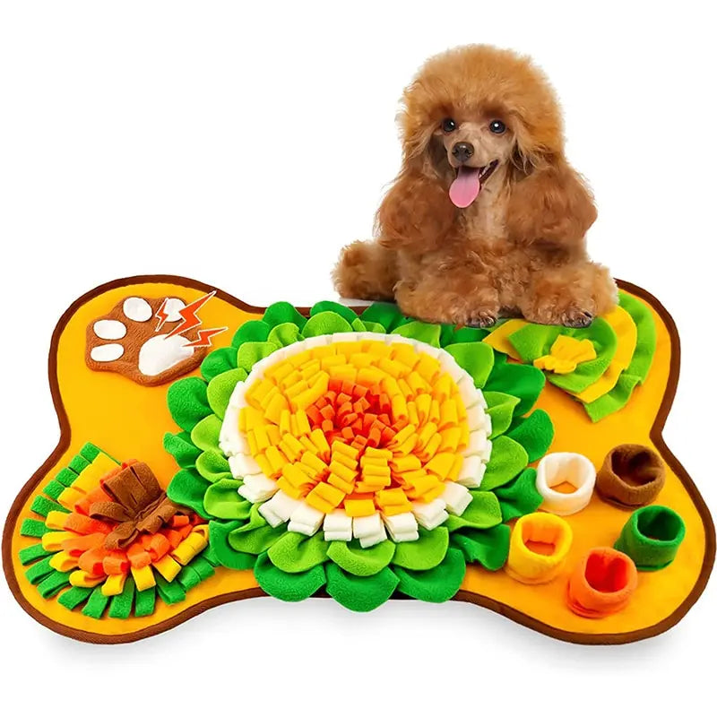 Dog Snuffle Mat Foraging & Scent Training Puzzle Toy – Interactive Slow Feeder, 25 x 17 in (63 x 43 cm)