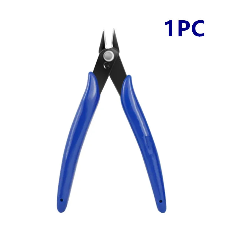 Diagonal Pliers Side Cutting Nippers Wire Cutter 125mm (4.92 in) - Pack of 1/5/10 for Electronics, Jewelry and Model Making