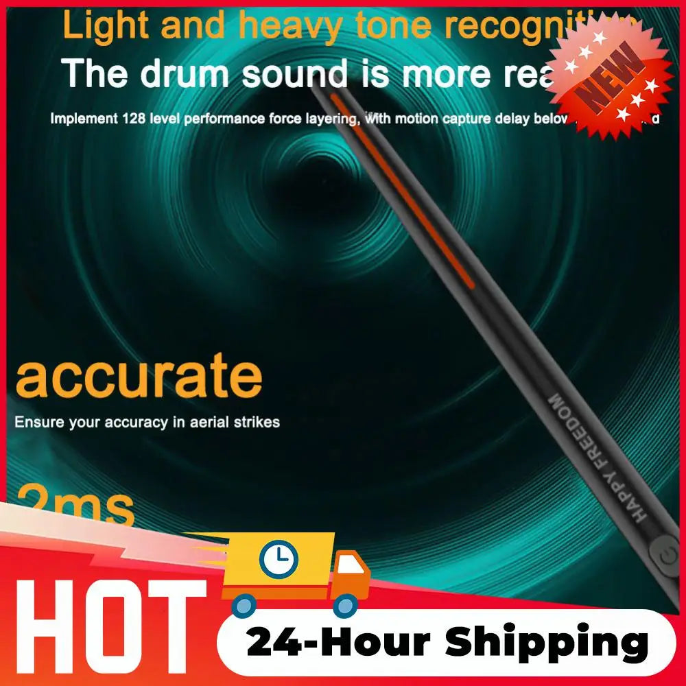 Smart air drumsticks and pedals virtual drum set, view 5