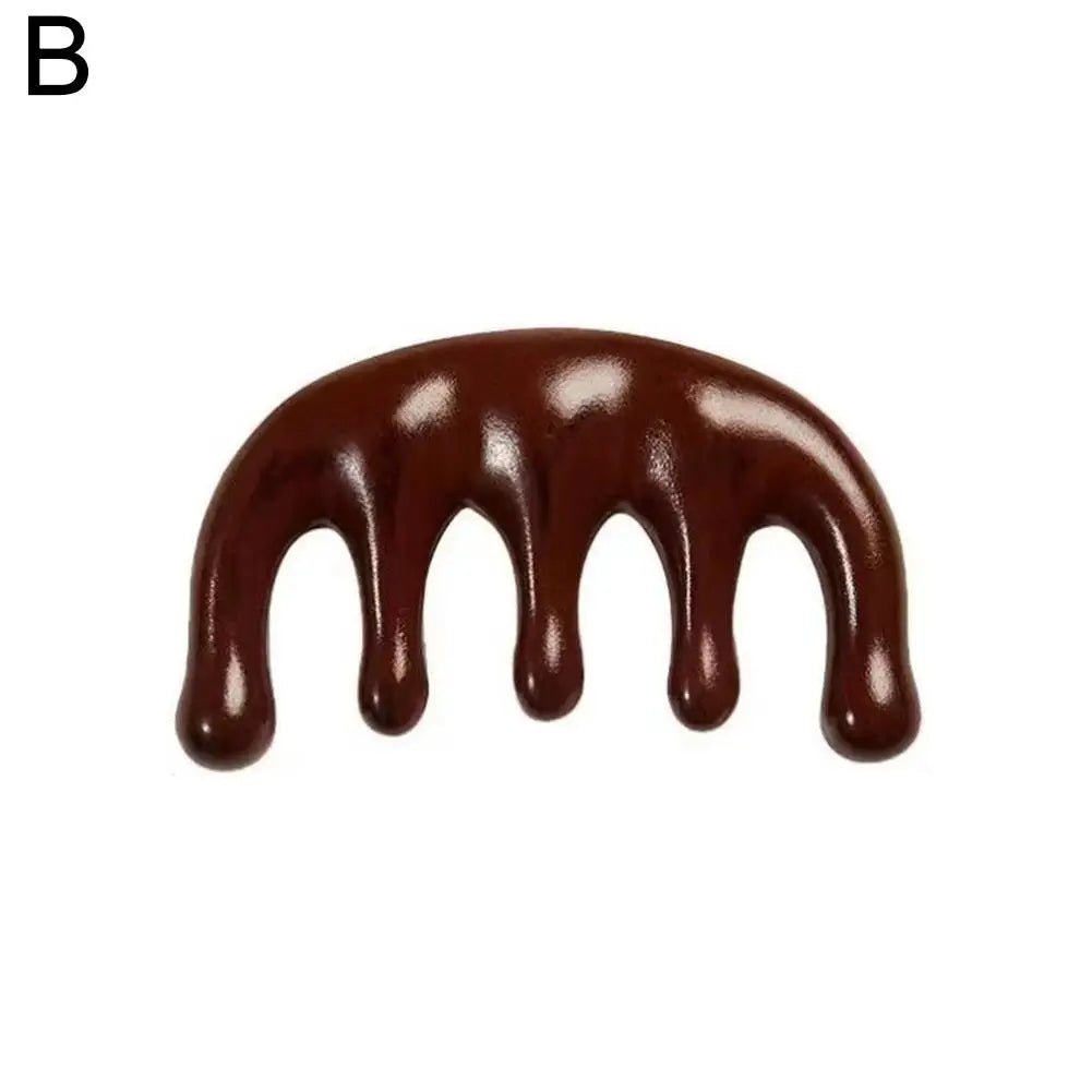 Gua Sha Massage Comb - Wide-Tooth Scalp, Face & Body Massager