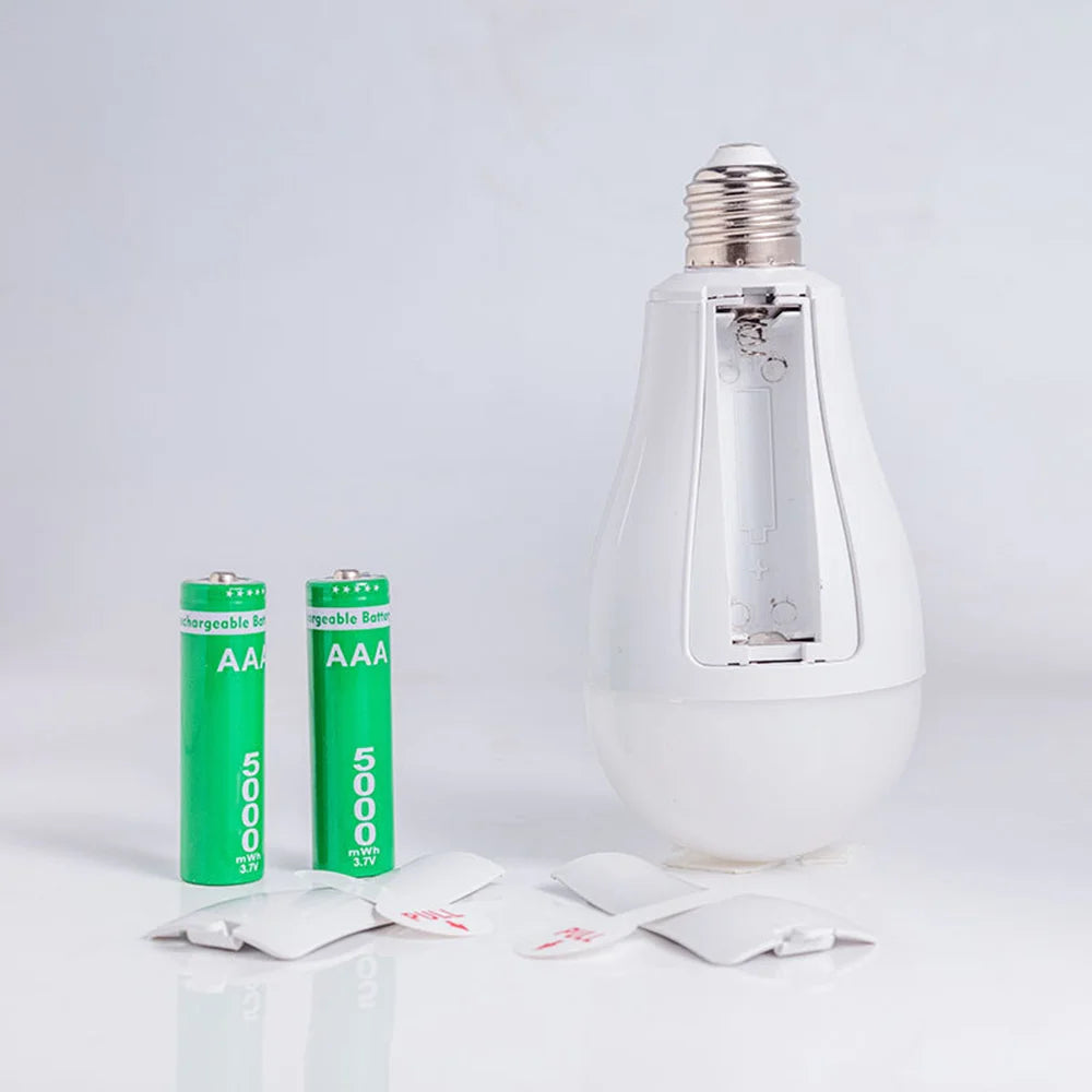 Smart Rechargeable LED Emergency Bulb E27 AC85-265V No Flicker – Portable Night Light for Home, Camping & Outdoor Markets