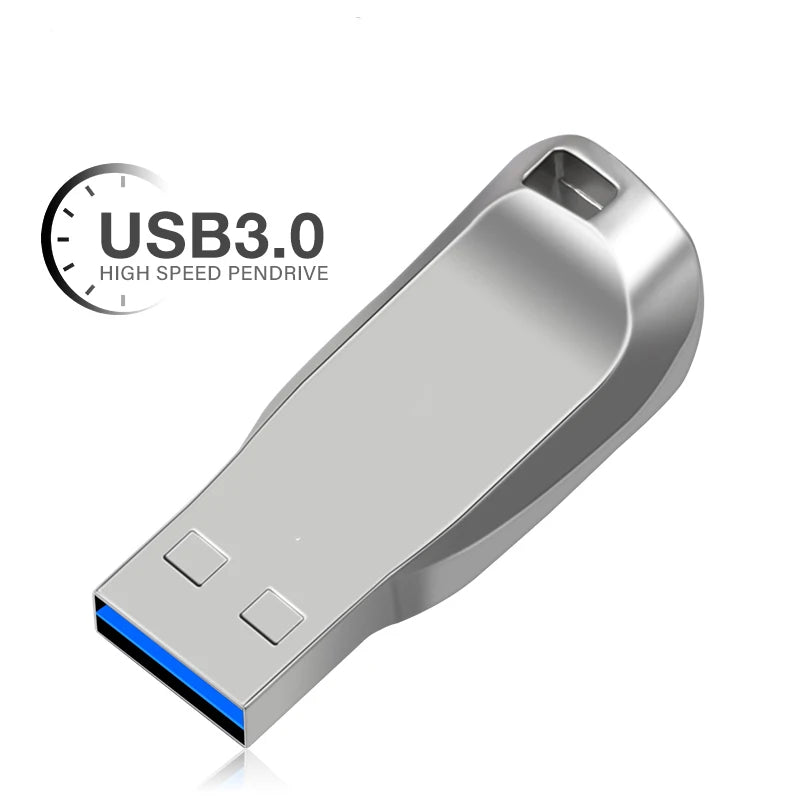 High-Speed Metal USB 3.0 Flash Drive – Waterproof USB Stick with OTG Support, 8GB–128GB