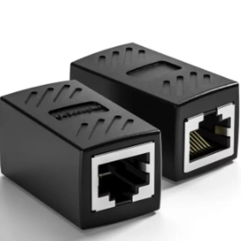 RJ45 Female-to-Female Coupler Cat5/Cat6 Ethernet Gigabit Inline Adapter Network Extender