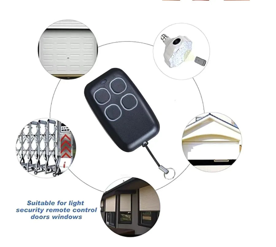 Universal Garage Door Remote Duplicator 10/50-Pack 433MHz 433.92MHz Gate Key Fob Cloner