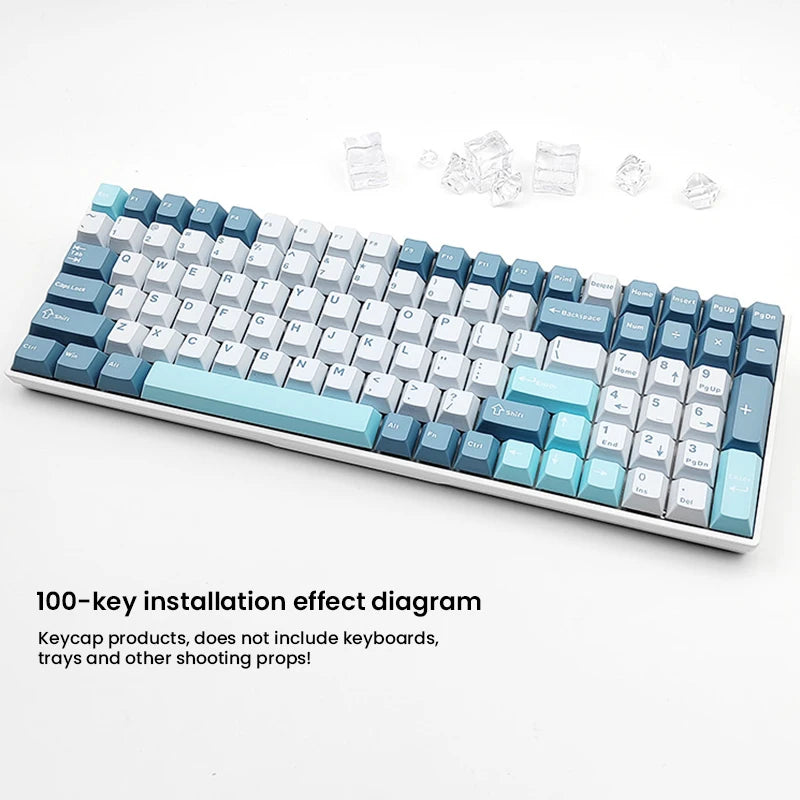 126-Key Double-Shot PBT Cherry Profile Keycap Set - MX Switch Compatible, Fits 61-108 Key Layouts