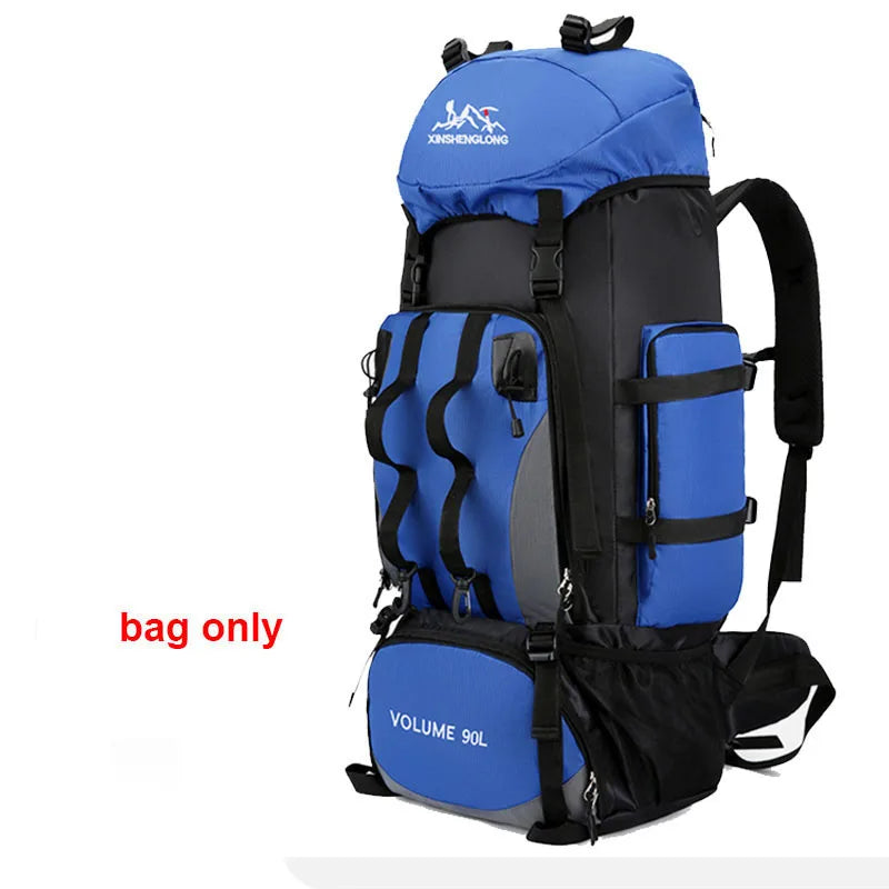 90L Waterproof Hiking & Camping Backpack — Large Capacity Trekking Rucksack for Travel (Unisex)