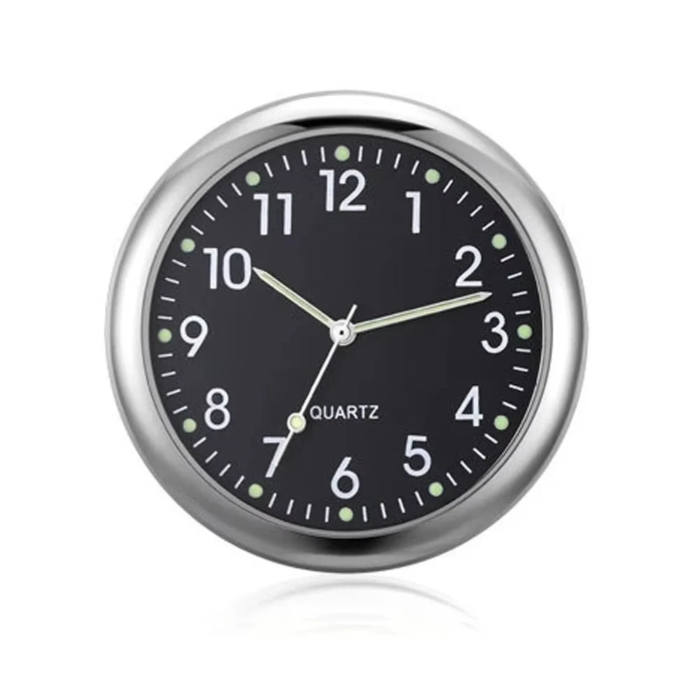 Luminous Mini Car Clock Stick-On Digital Dashboard Quartz Timepiece - 1.6 in (4 cm)