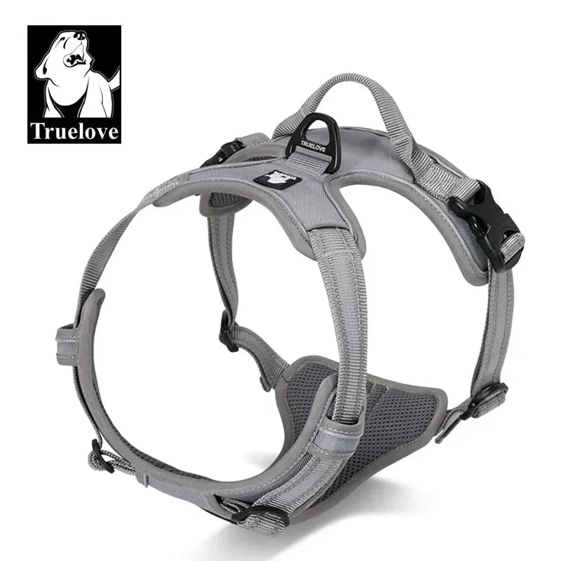 No-Pull Reflective Padded Dog Harness with Handle - Adjustable Escape-Proof Vest XS-XL