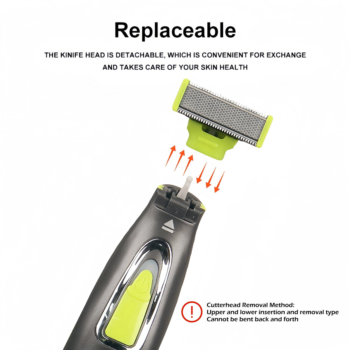 Portable USB Rechargeable Electric Shaver & Full-Body Trimmer T-Blade Wet/Dry Washable Razor for Beard Bikini Armpit