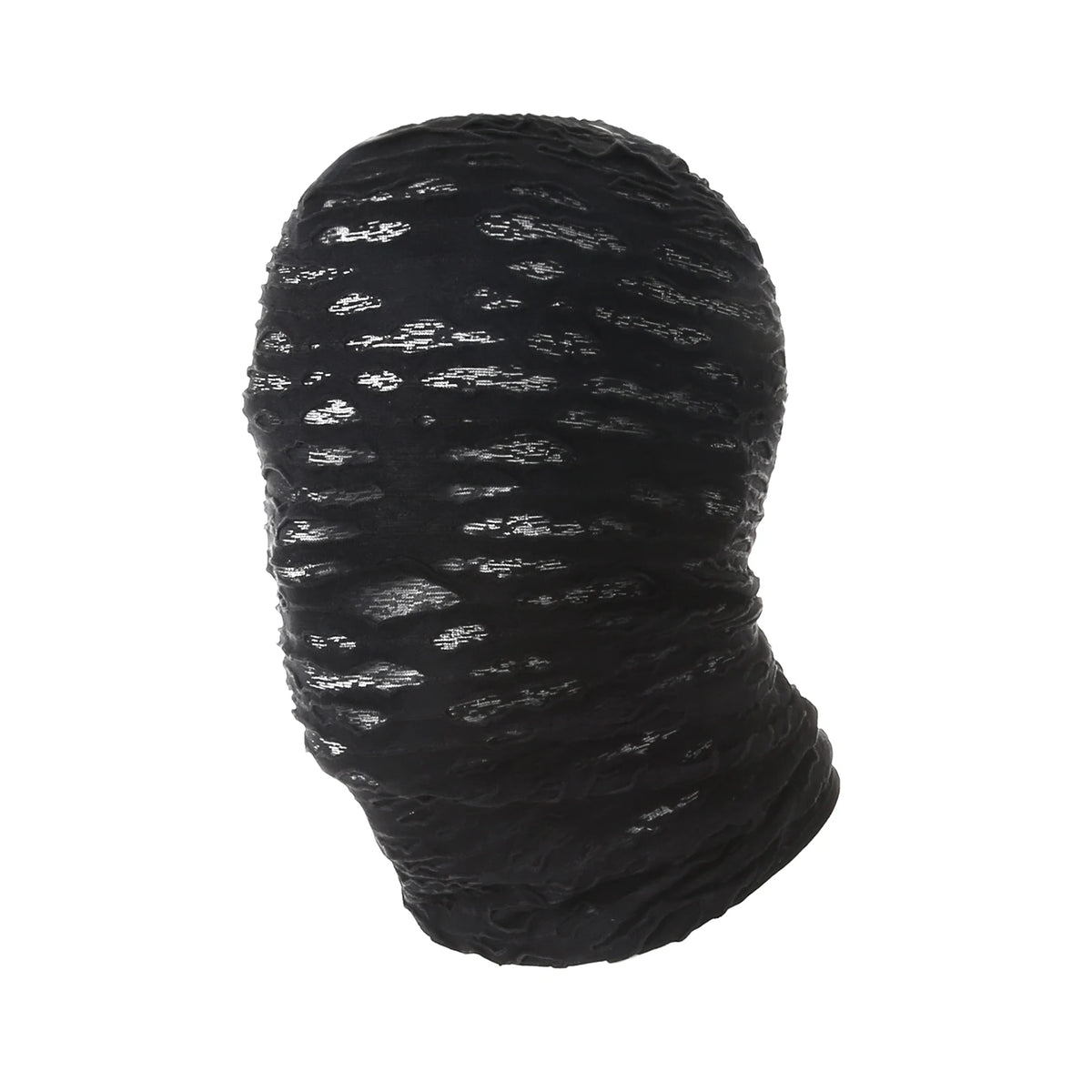 Mummy Torn Mesh Full-Face Balaclava — Breathable Stretch Hood for Halloween Cosplay & Festival