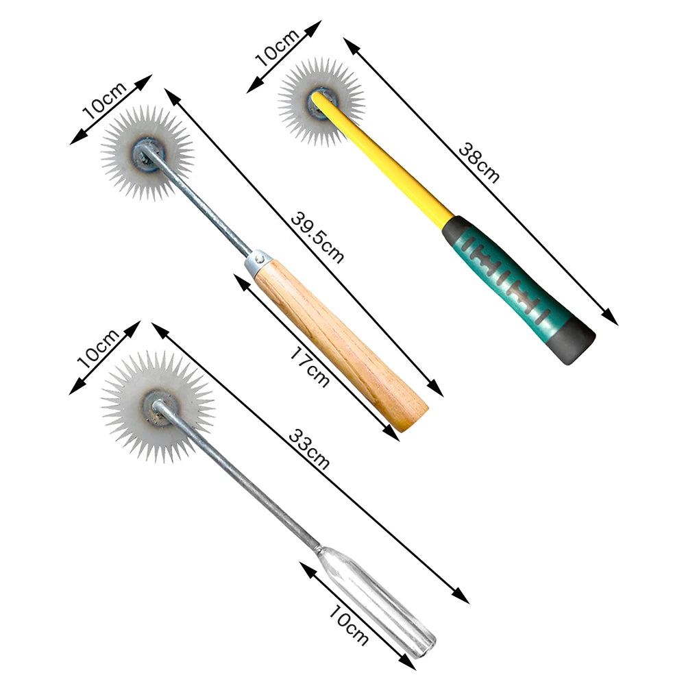 Sunflower Hoe Manual Weed Remover – Heavy-Duty Manganese Steel Garden Weeder with Wooden Handle