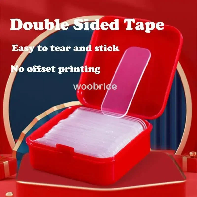 Reusable Nano Double-Sided Transparent Adhesive Tape – Super Strong Waterproof Wall Mount Strips (60/120/180/240/300 pcs)