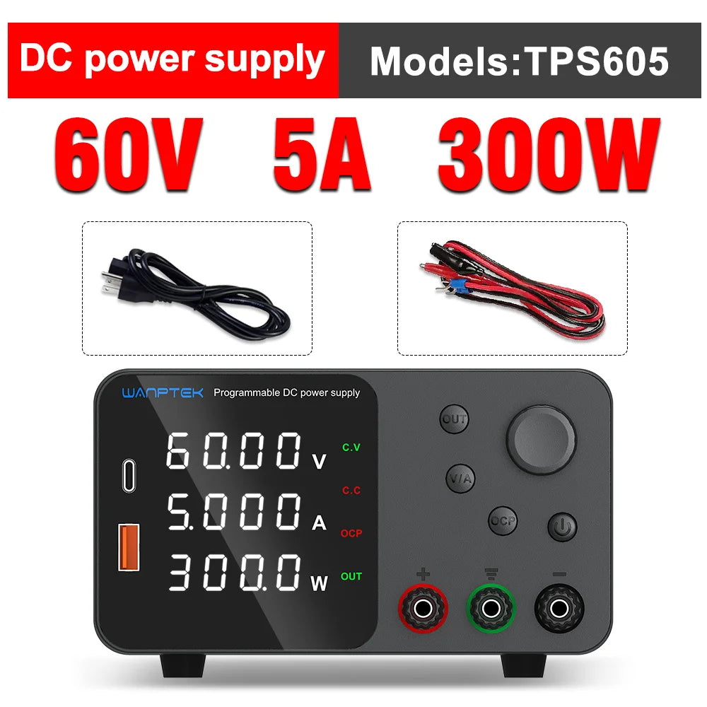Adjustable DC Bench Power Supply 30V 10A Digital Display | 60V 5A & 120V 3A Options