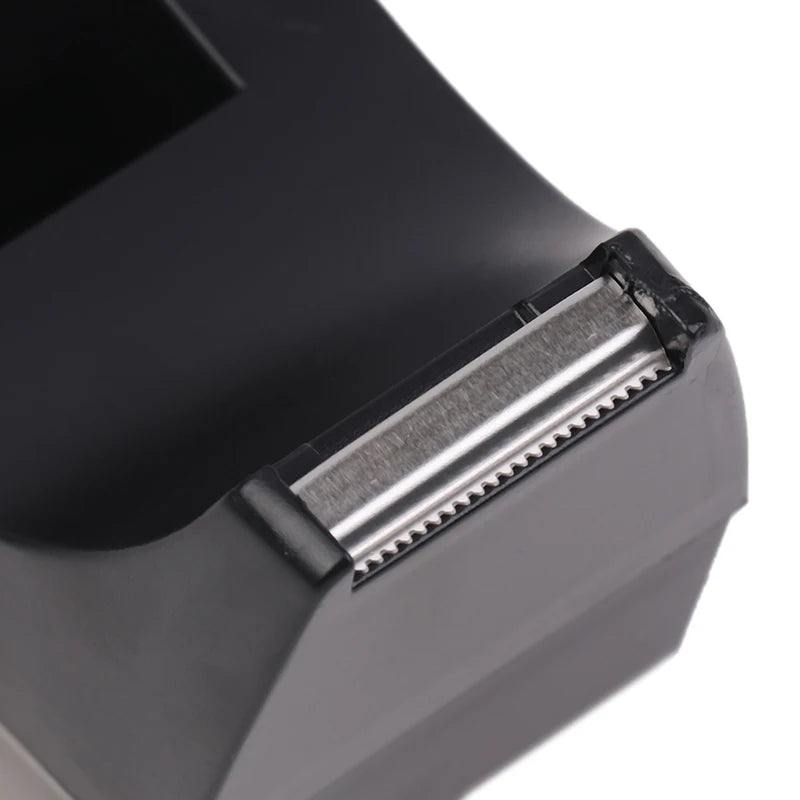 Black Nano-Coated Desktop Tape Dispenser – Compact Weighted Tape Holder for Small-Core Rolls