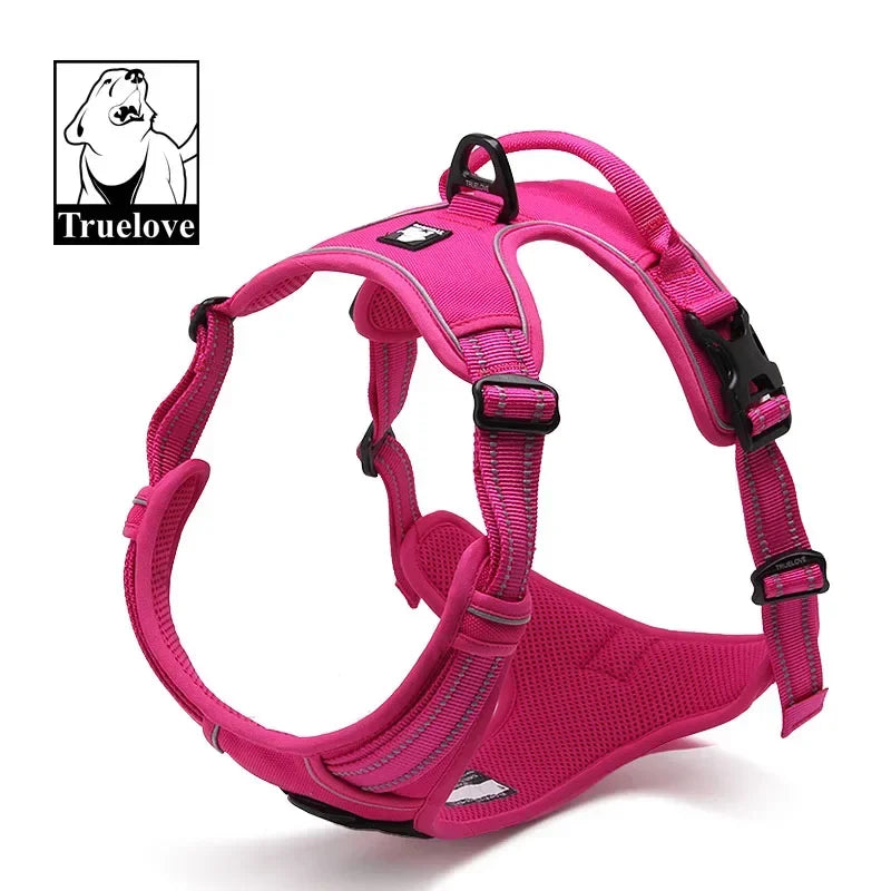 No-Pull Reflective Padded Dog Harness with Handle - Adjustable Escape-Proof Vest XS-XL