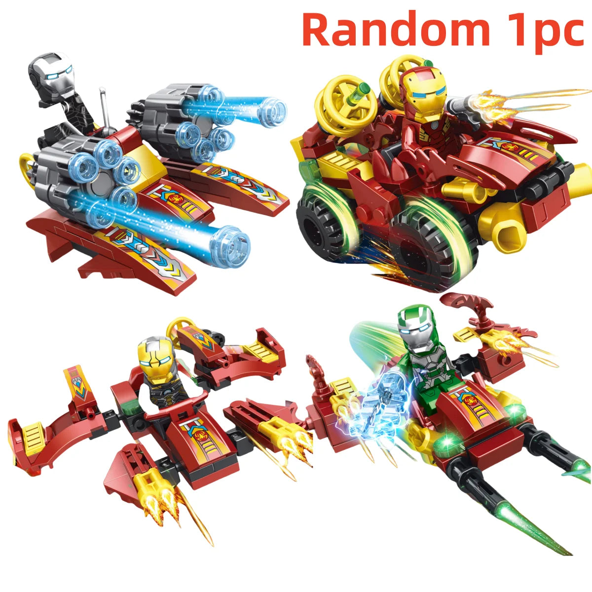 Blind Box Mini Building Block Figures Collectible Superhero Blind Pack Goblin Spider-Man Iron Man Venom Deadpool Gift for Teens & Collectors