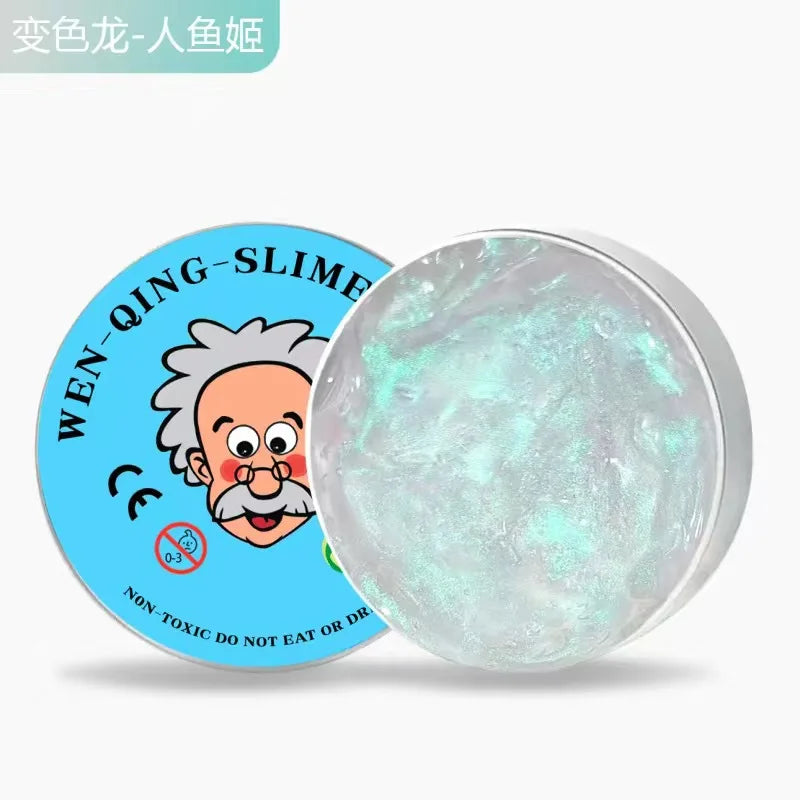 Reusable Liquid Crystal Putty Bouncy Slime Set DIY Stress Relief Handgum Playdough