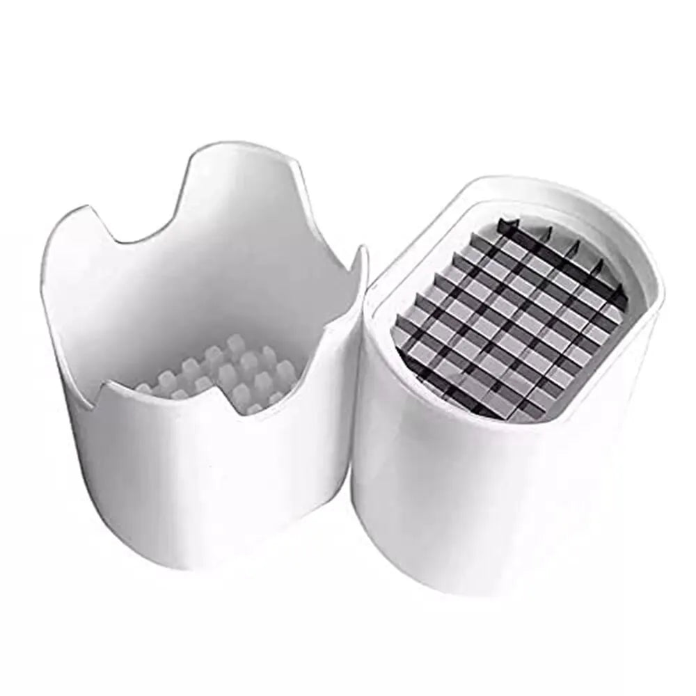 French Fry Cutter Potato Slicer - Stainless Steel Blade Veggie Dicer & Manual Chopper