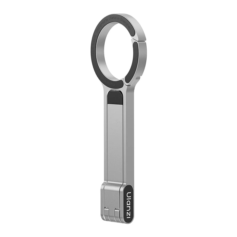 Carabiner-Mounted Mini Phone Tripod – Lightweight Aluminum Magnetic Dual-Sided Holder for Vertical & Horizontal Vlogging & Live Streaming