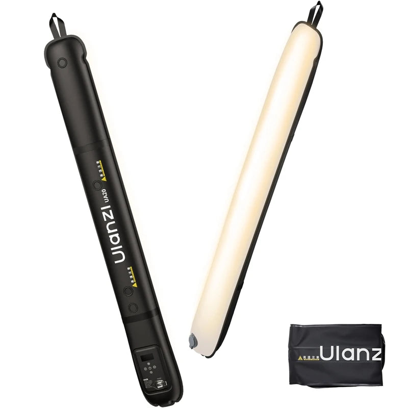 20W Portable Inflatable Air Tube Light Bi-Color 2700K–6500K TPU for Portrait Photography and Live Stream