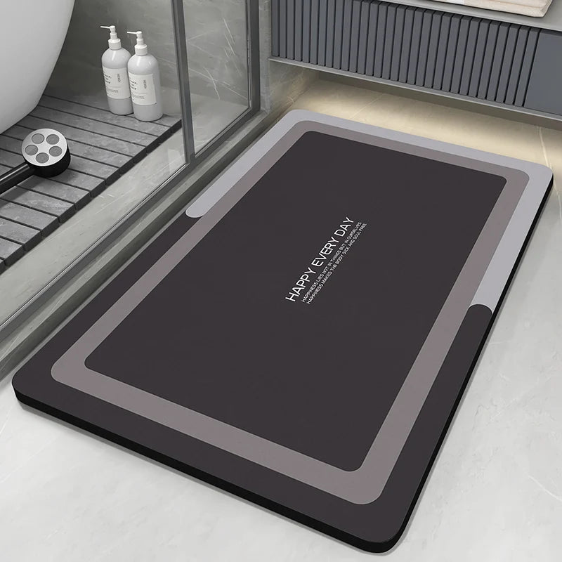 Diatomite Quick-Dry Bath Mat – Absorbent Anti-Slip Bathroom Rug, Washable Shower & Toilet Floor Mat, Multiple Sizes 30×40 to 60×90 cm (11.8×15.7 to 23.6×35.4 in)