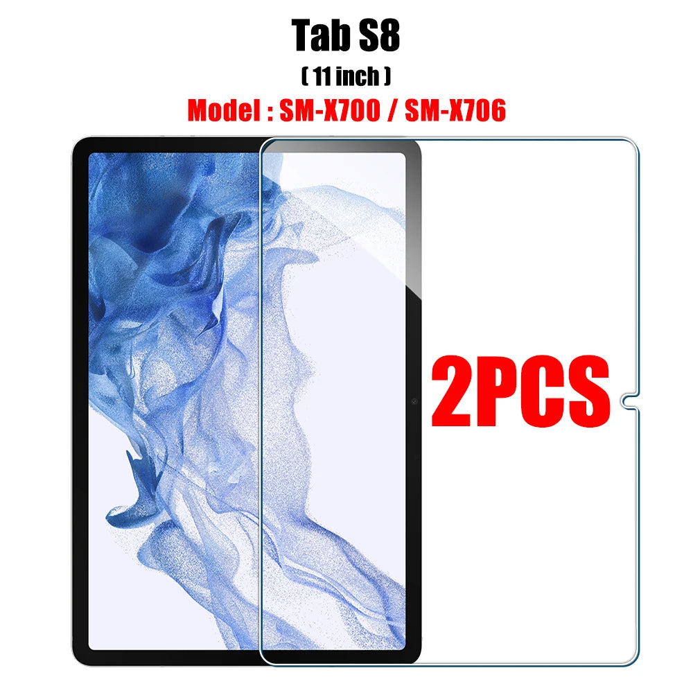 2-Pack Tempered Glass Screen Protector for Galaxy Tab Tablets – 10.8 inch (27.4 cm), Anti-Scratch Bubble-Free Film