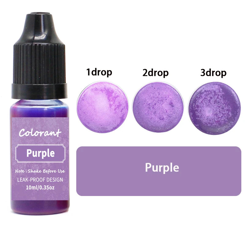 20-Color 10ml Candle Dye Liquid Colorant Set for Candle Making Soap Resin DIY Crafts