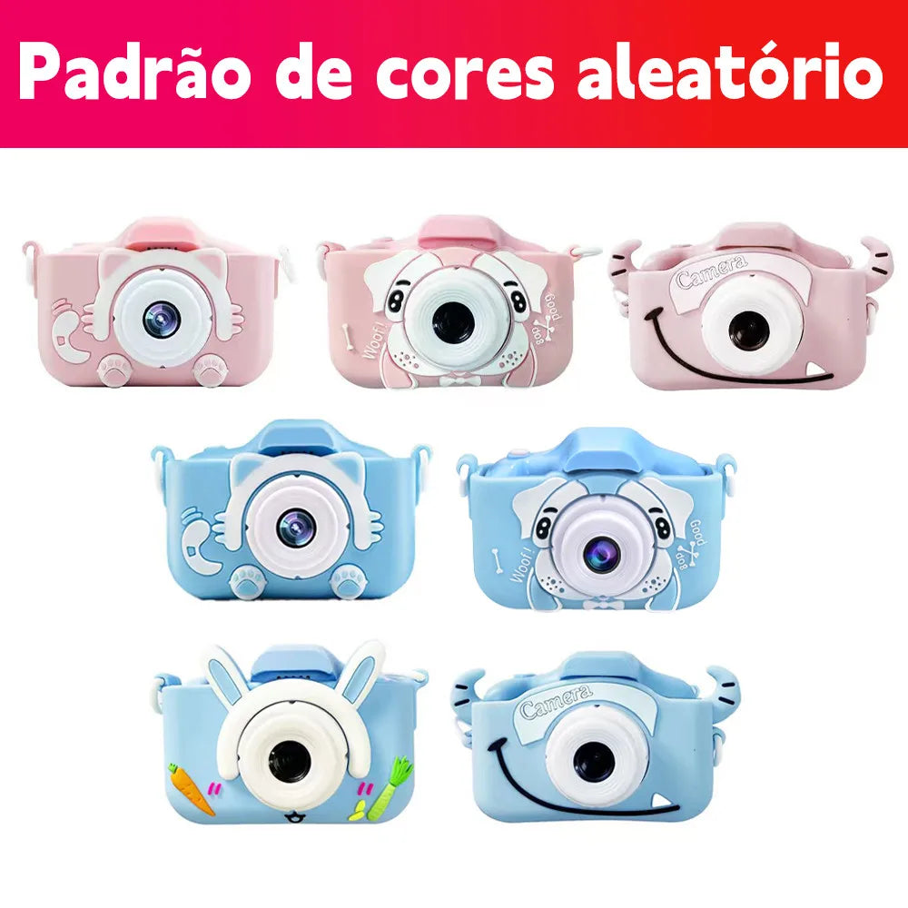 Kids Digital Camera 1080P – Rechargeable Educational Toy Camera with Optical Zoom for Boys & Girls