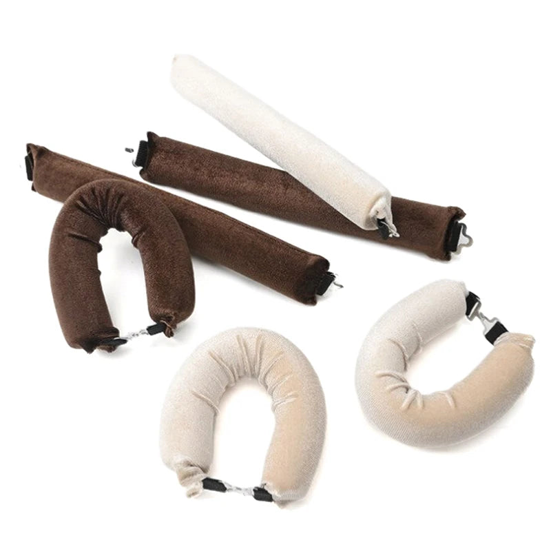 Heatless Hair Curler Headband - Soft Flannel Sleeping Curling Rod for No-Heat Overnight Waves