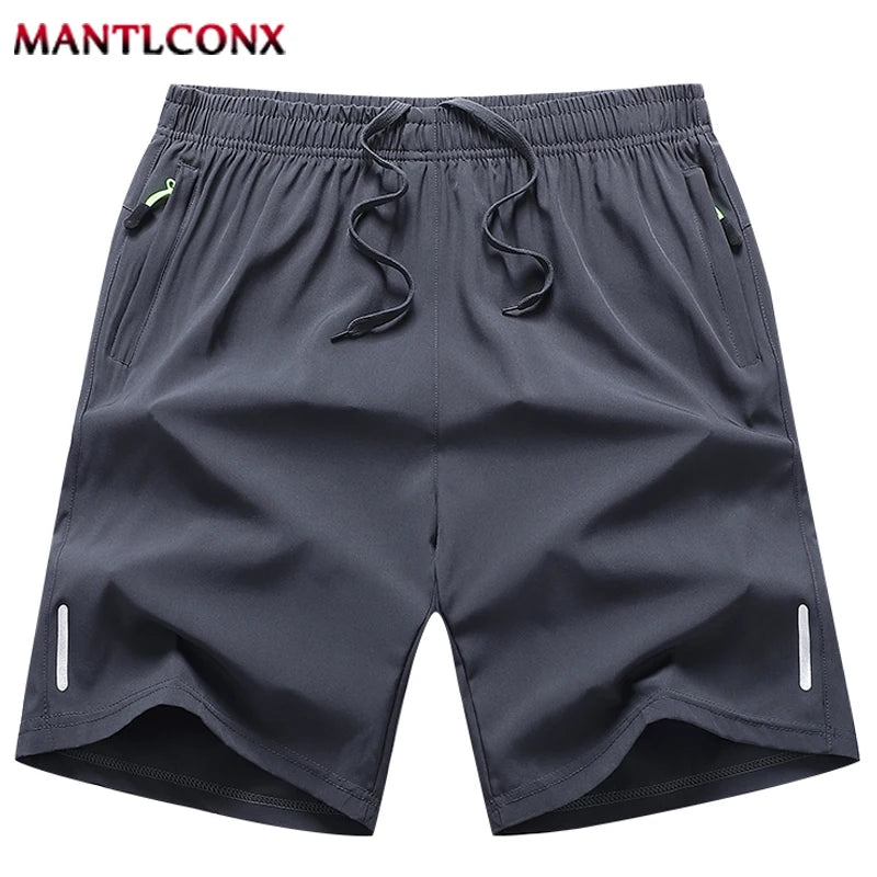 Men's Quick-Dry Summer Running Shorts with Zipper Pockets - Gym & Jogging Sport Shorts (Black, Dark Gray, Dark Blue)