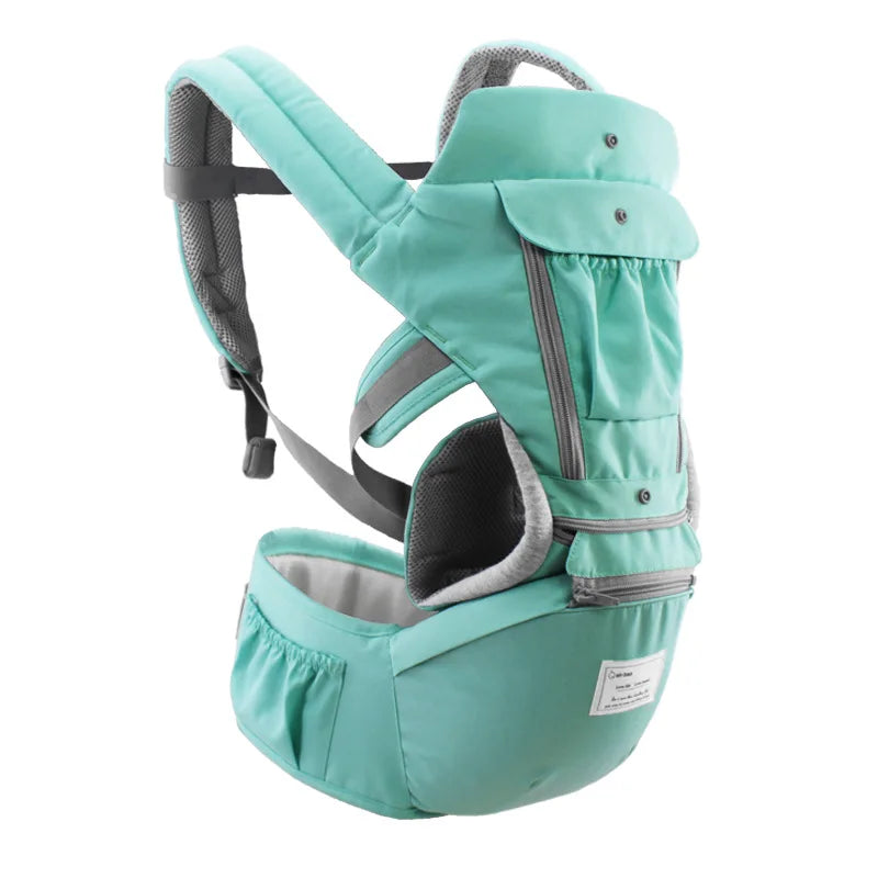 Ergonomic Baby Carrier Hipseat Sling 0-36 Months Front, Back & Side Carry Travel Wrap