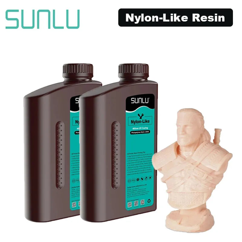 2KG 405nm UV 3D Printer Resin – Nylon-Like, High-Toughness & High-Temperature for SLA DLP LCD Printers