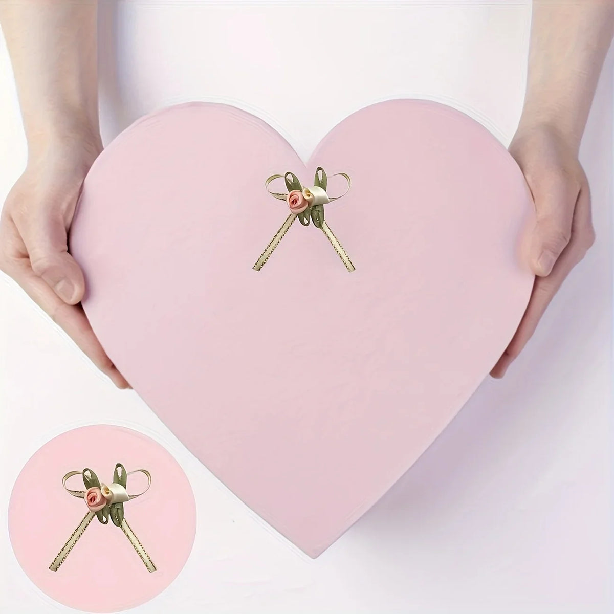 50-Pack Rose Ribbon Bows, Mixed Color Floral Accents for Gift Wrapping, Weddings & DIY Crafts