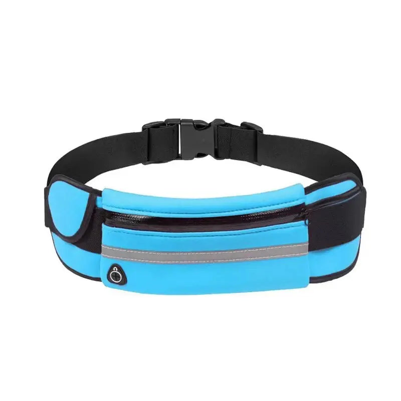 Colorful Waterproof Neoprene Fanny Pack Reflective Adjustable Running Waist Bag