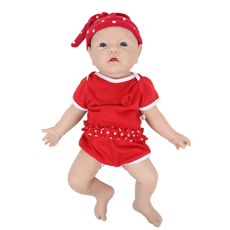 Full Body Medical-Grade Silicone Reborn Baby Doll – Realistic, Weighted & Painted, 28–47 cm (11–18.5 in) – Collectible Gift for Adults & Kids