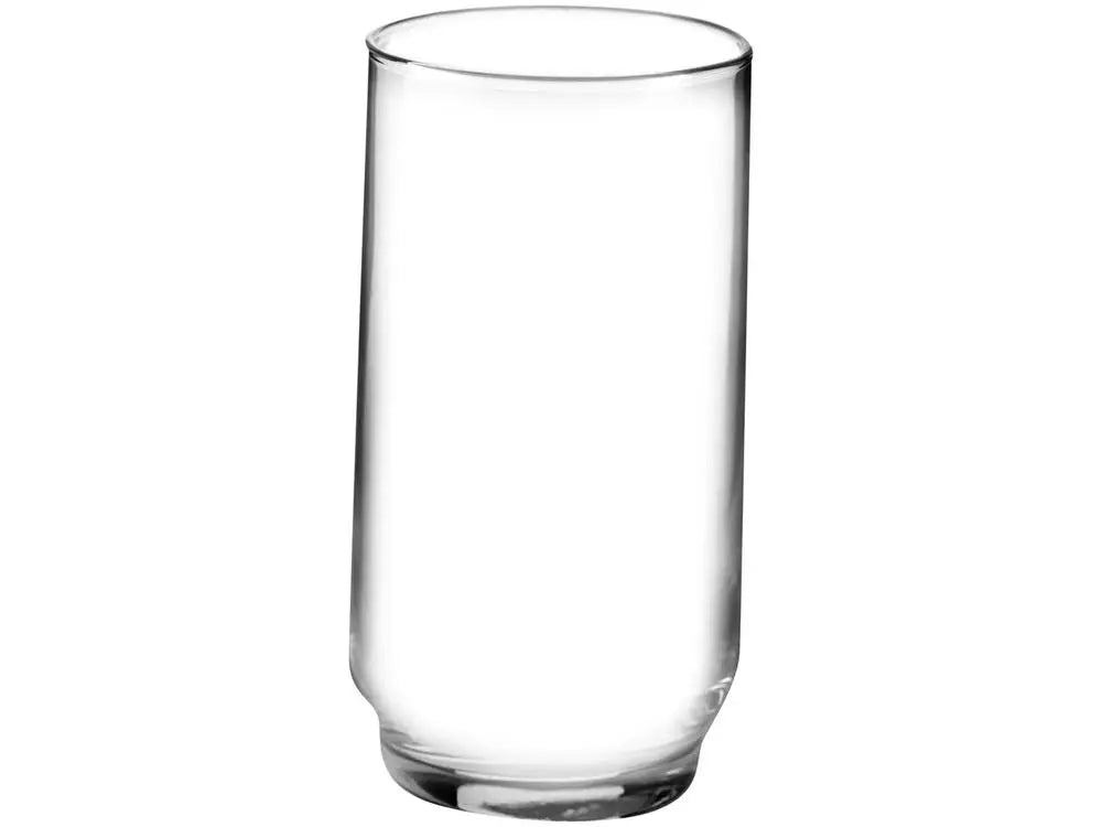 Smooth Glass Tumbler Set, 6-Piece 300ml (10.1 fl oz) Long Drink Glasses
