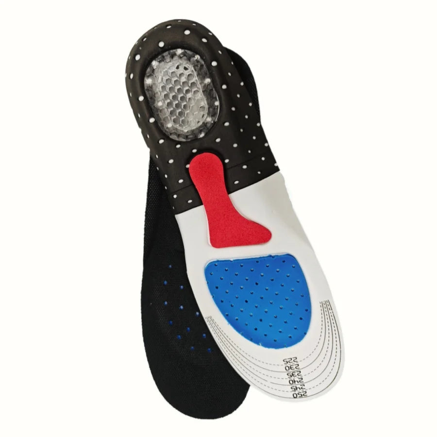 Unisex Gel Sports Insoles 1 Pair – EVA Arch Support Shock-Absorbent Running Inserts