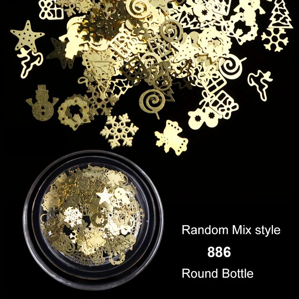 3D Christmas Snowflake Nail Charms for Festive Nail Art view 10