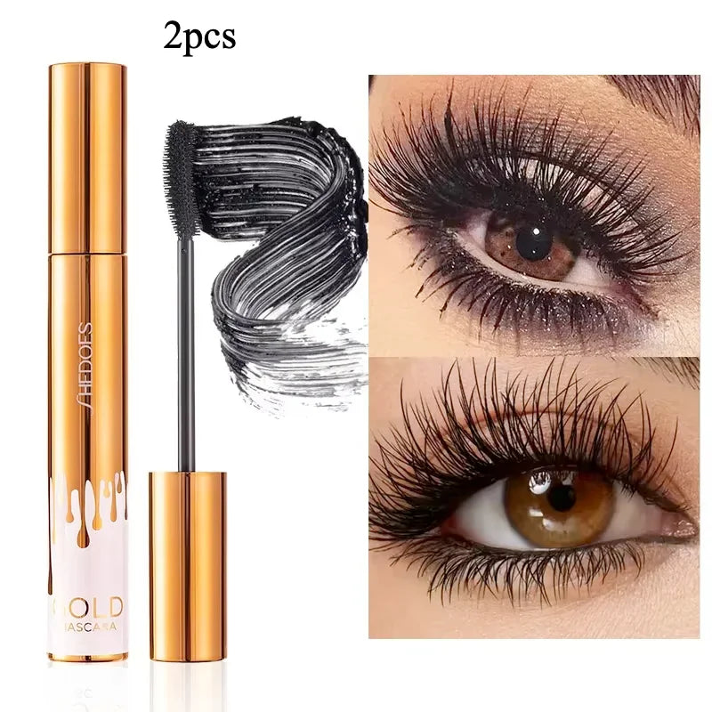 3D Lengthening Waterproof Mascara – Curling, Smudge‑Proof Lash Extension Effect, Black