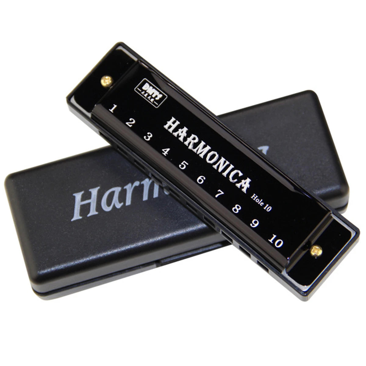 10-Hole Diatonic Harmonica in C with Protective Case – Beginner & Kids Music Gift