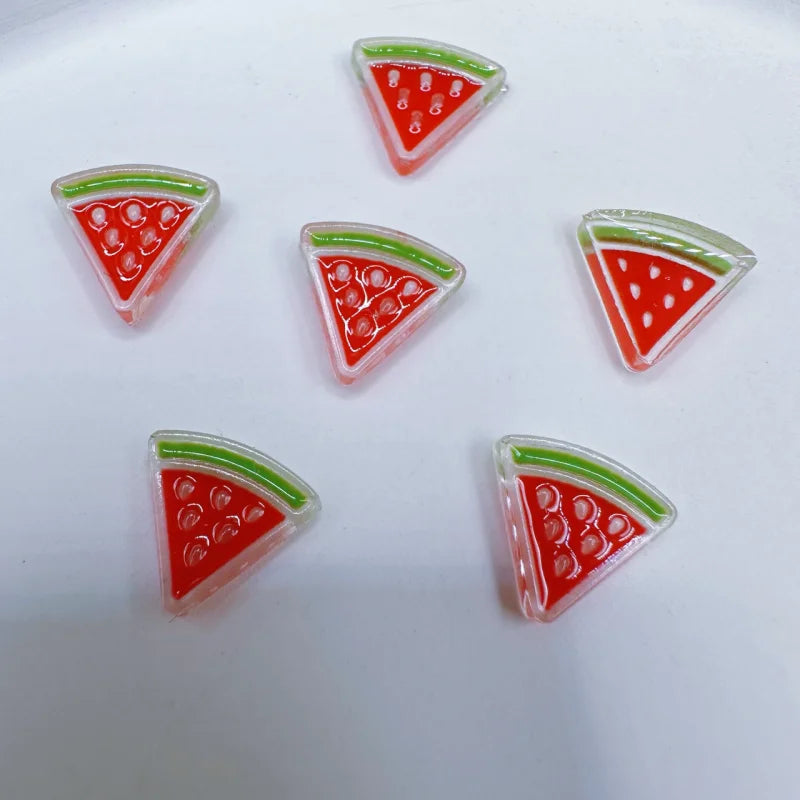 20-Pack 3D Mini Red Cherry Nail Charms Resin Nail Art Decorations for DIY Manicure